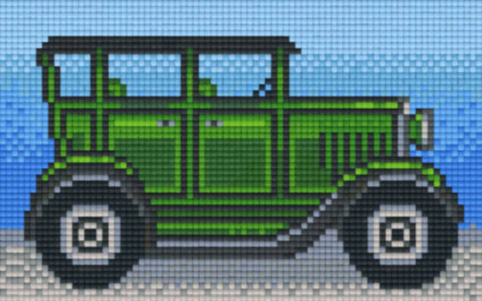 Green Old Timer Two [2] Baseplates PixelHobby Mini-mosaic Art Kit